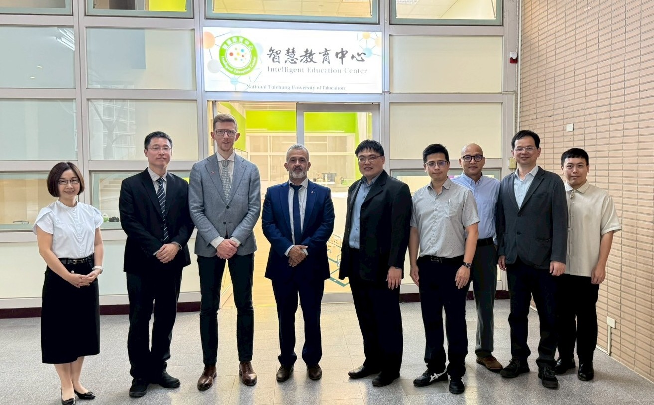 比利時荷語區教育暨訓練部數位躍進中心主任Hamid Riffi與政策顧問Toon Beens來訪